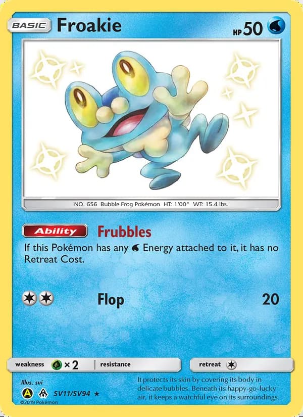 Froakie — Hidden Fates Shiny Vault #SV11