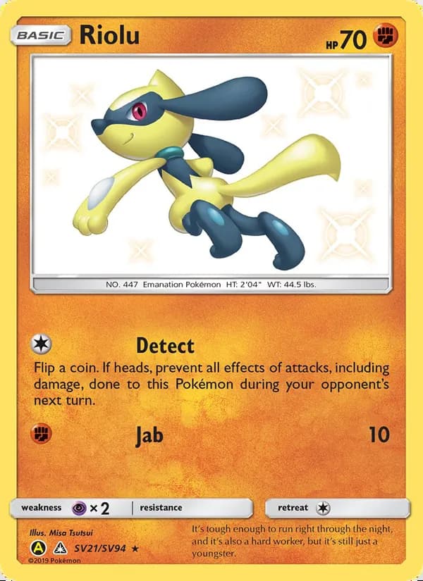 Riolu — Destinos Ocultos Tesoro Brillante #SV21