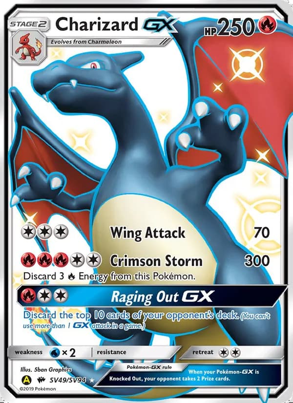 Charizard-GX — Destinos Ocultos Tesoro Brillante #SV49