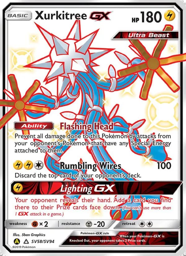 Xurkitree-GX — Hidden Fates Shiny Vault #SV58