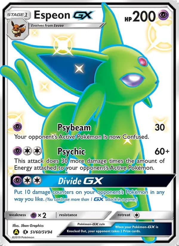 Espeon-GX — Hidden Fates Shiny Vault #SV60