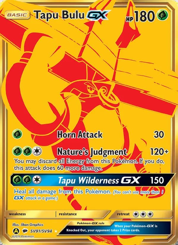 Tapu Bulu-GX — Destinos Ocultos Tesoro Brillante #SV91