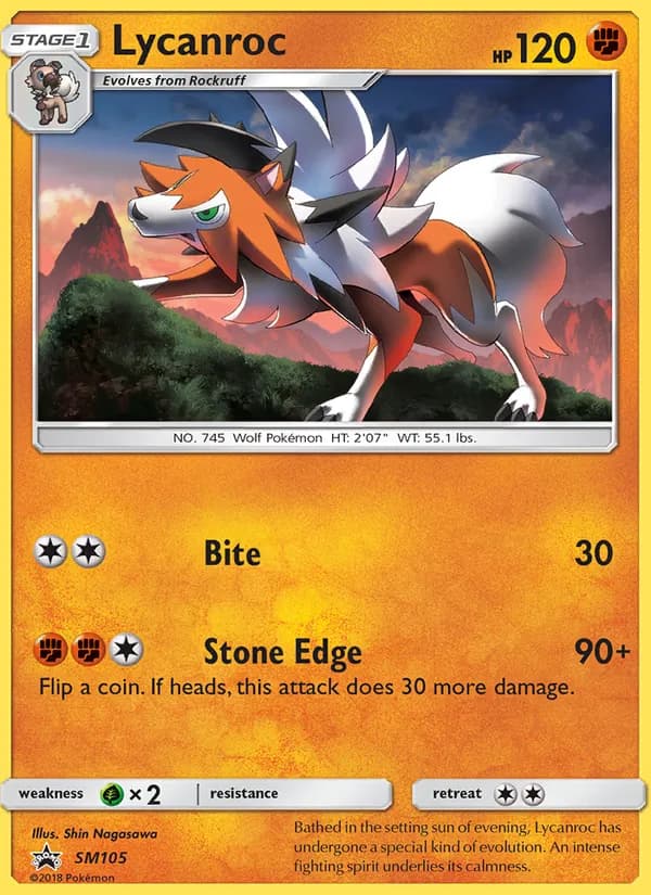 Lycanroc — SM Black Star Promos #SM105