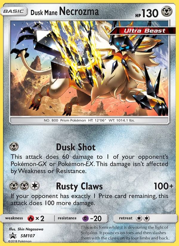 Necrozma Melena Crepuscular — SL Cartas de promoción #SM107