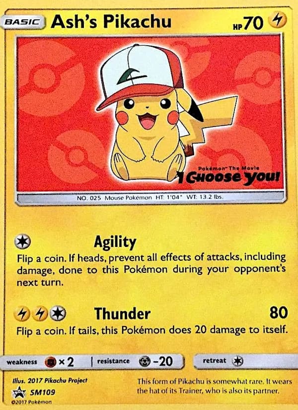 Ash's Pikachu — SM Black Star Promos #SM109