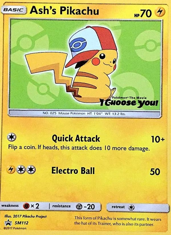 Ash's Pikachu — SM Black Star Promos #SM112