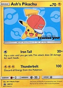 Ash's Pikachu — SM Black Star Promos #SM114