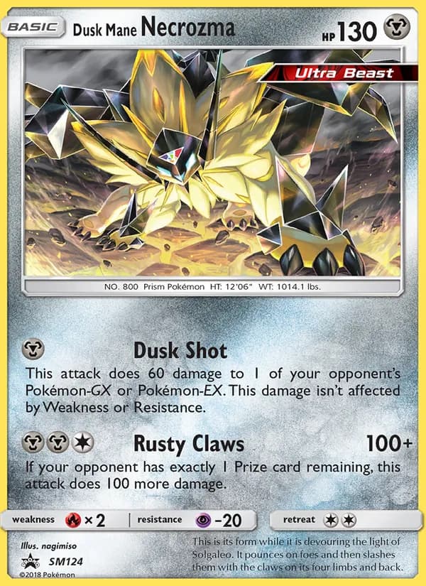 Necrozma Melena Crepuscular — SL Cartas de promoción #SM124