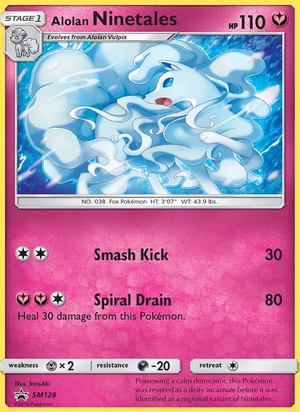 Alolan Ninetales — SM Black Star Promos #SM128