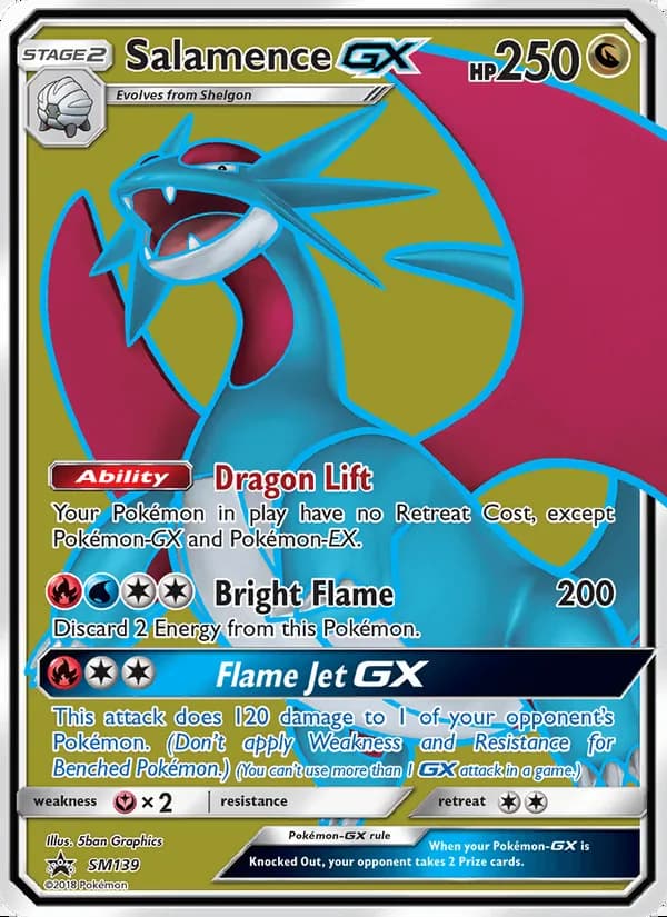 Salamence GX — SL Cartas de promoción #SM139