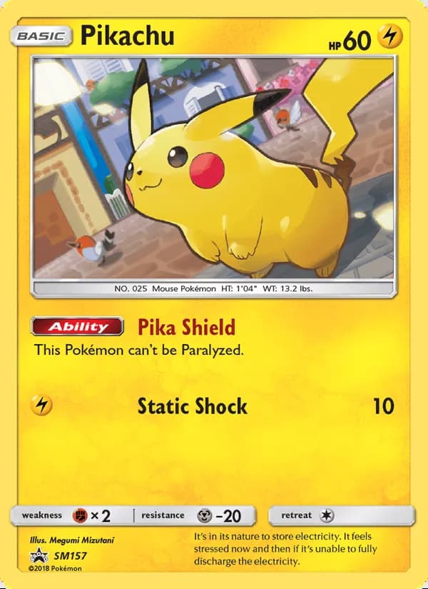 Pikachu — SM Black Star Promos #SM157