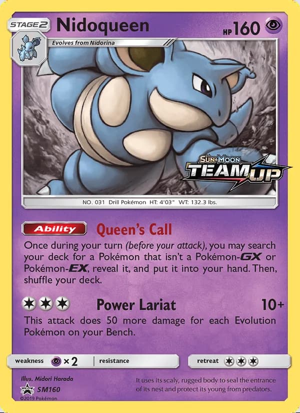 Nidoqueen — SL Cartas de promoción #SM160