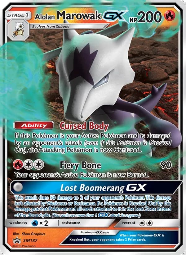 Marowak de Alola GX — SL Cartas de promoción #SM187