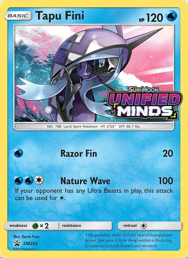 Tapu Fini — SM Black Star Promos #SM203