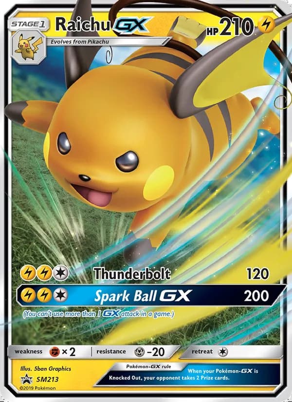 Raichu GX — SM Black Star Promos #SM213