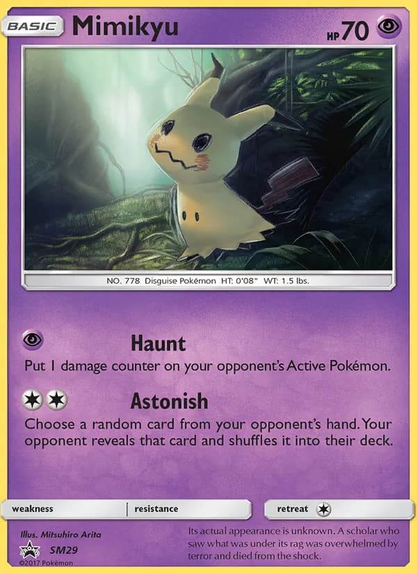 Mimikyu — SL Cartas de promoción #SM29