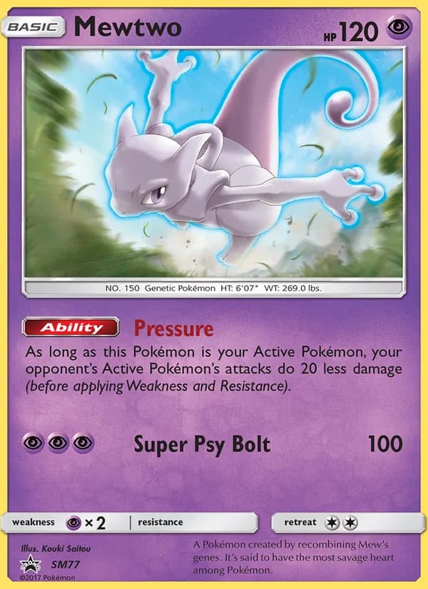 Mewtwo — SL Cartas de promoción #SM77