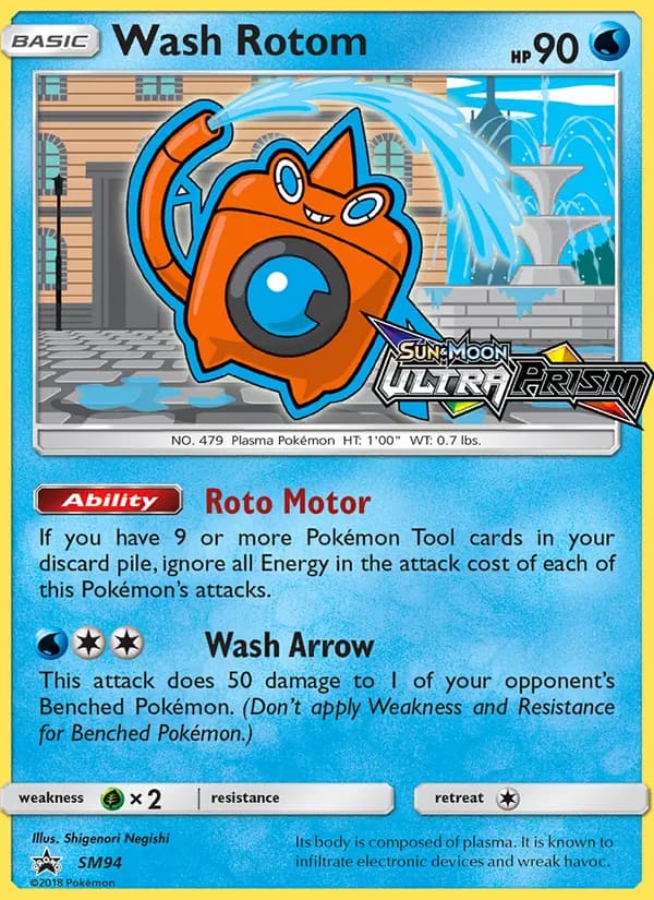 Rotom Lavado — SL Cartas de promoción #SM94