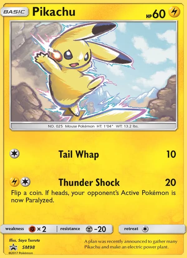 Pikachu — SL Cartas de promoción #SM98