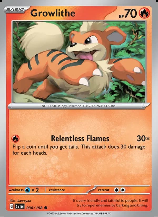 Growlithe — Scarlet & Violet #030