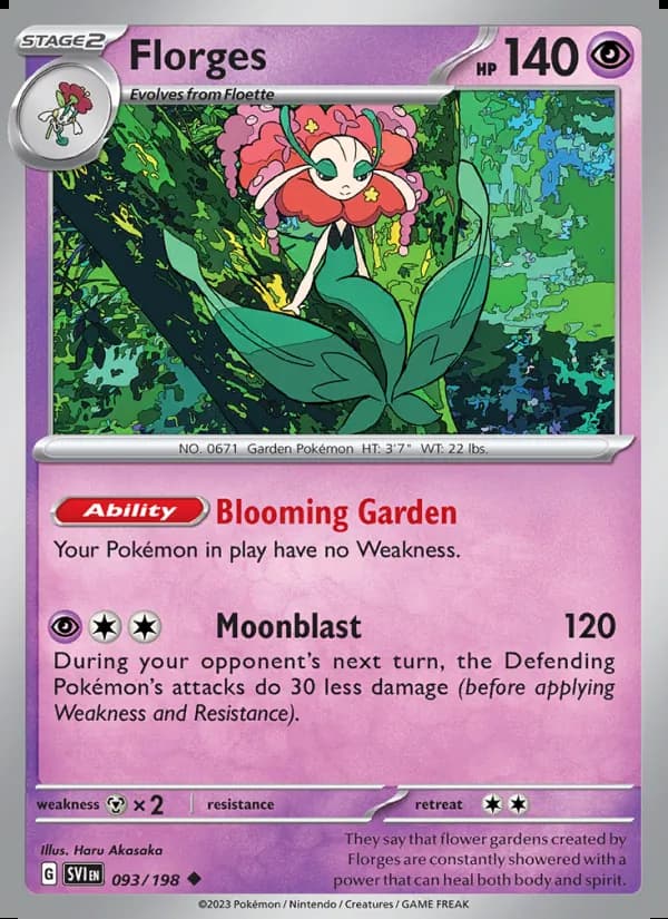 Florges — Scarlet & Violet #093