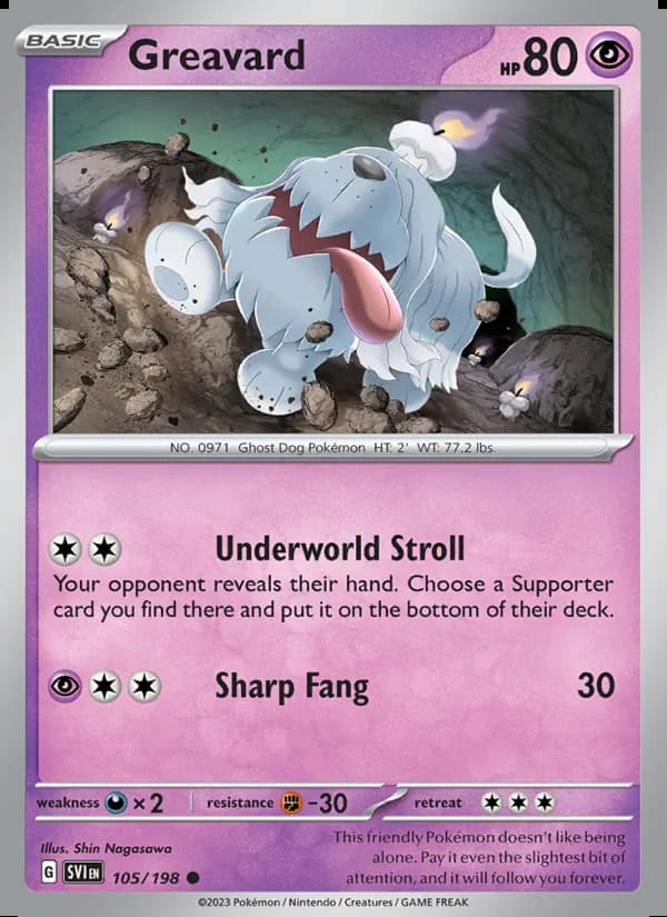 Greavard — Scarlet & Violet #105