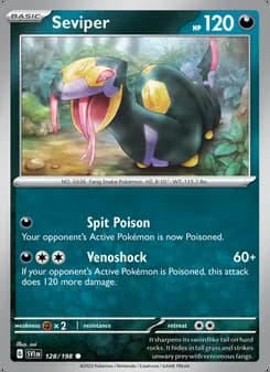 Seviper — Scarlet & Violet #128