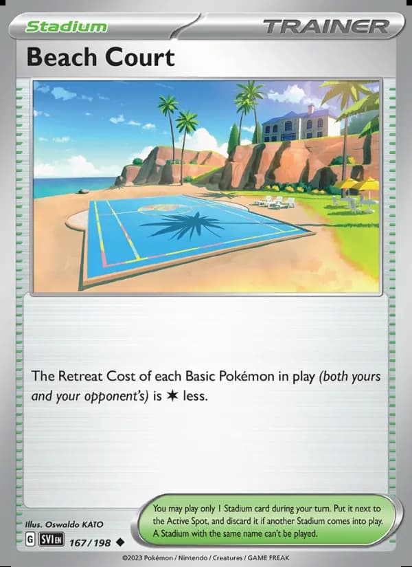Beach Court — Scarlet & Violet #167