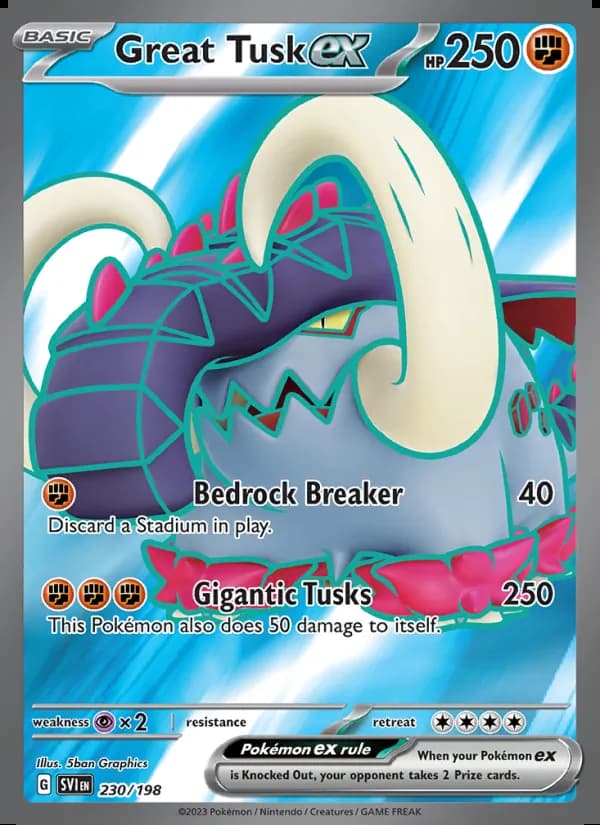 Great Tusk ex — Scarlet & Violet #230