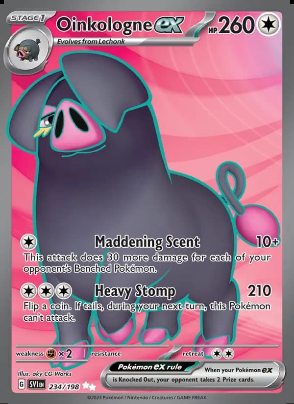 Oinkologne ex — Scarlet & Violet #234