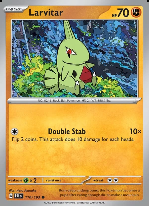 Larvitar — Evoluciones en Paldea #110