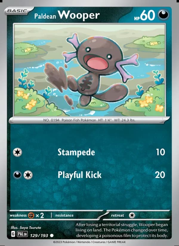 Paldean Wooper — Paldea Evolved #129