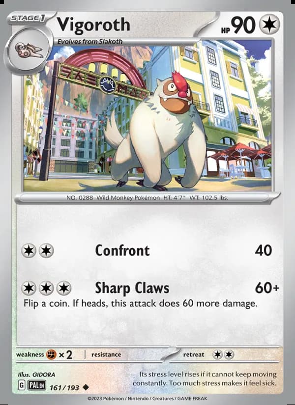 Vigoroth — Paldea Evolved #161