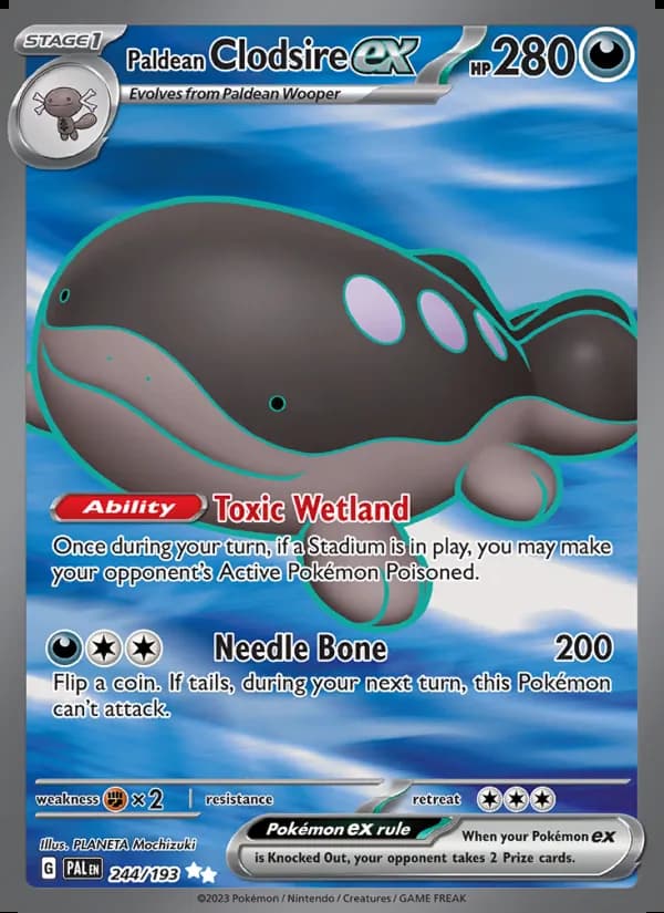 Clodsire de Paldea ex — Evoluciones en Paldea #244