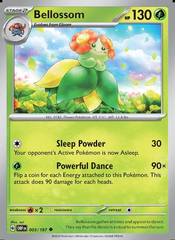 Bellossom — Llamas Obsidianas #003
