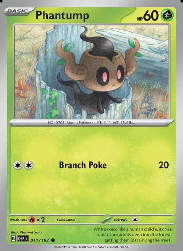 Phantump — Obsidian Flames #011