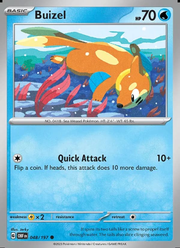 Buizel — Obsidian Flames #048