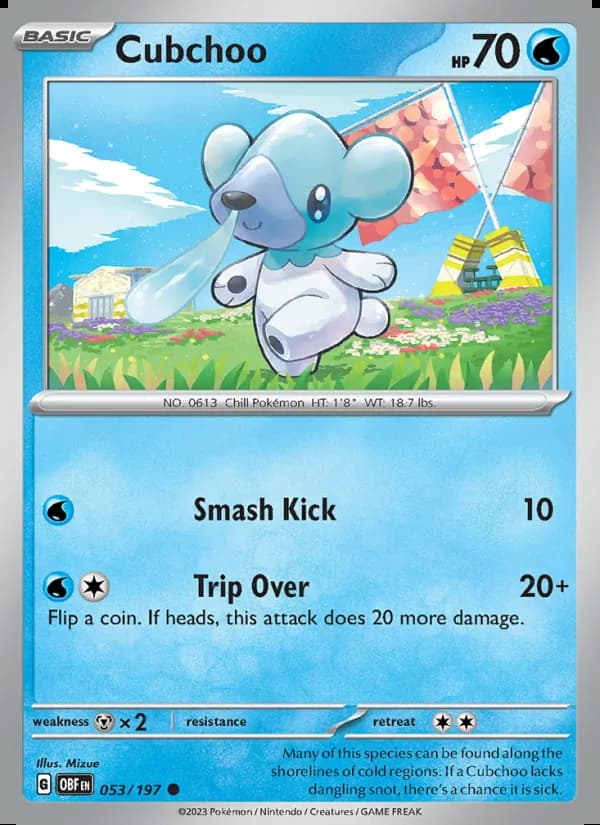 Cubchoo — Obsidian Flames #053