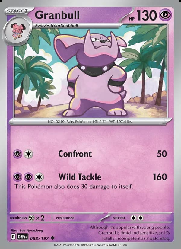 Granbull — Llamas Obsidianas #088