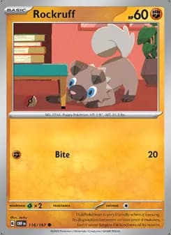 Rockruff — Obsidian Flames #116