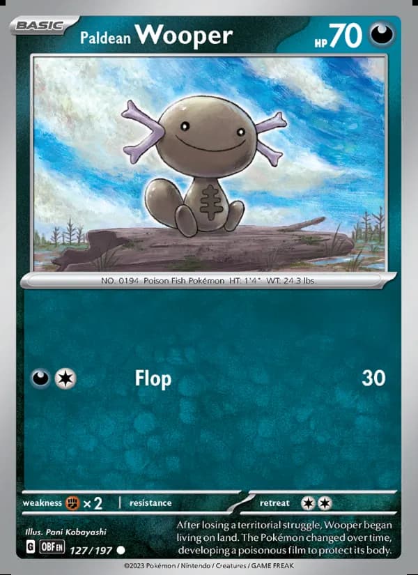 Paldean Wooper — Obsidian Flames #127