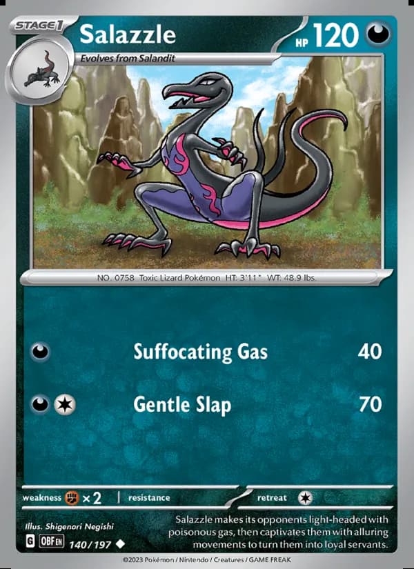 Salazzle — Obsidian Flames #140