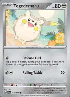 Togedemaru — Obsidian Flames #151