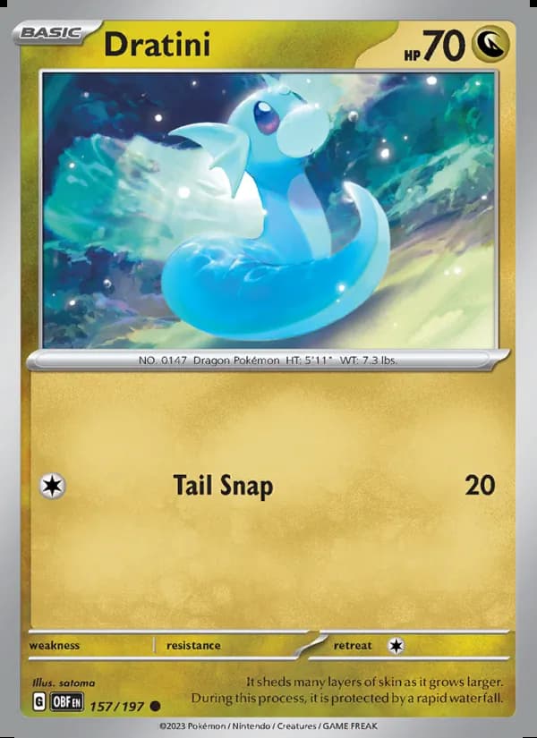 Dratini — Obsidian Flames #157