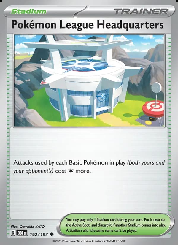 Pokémon League Headquarters — Obsidian Flames #192