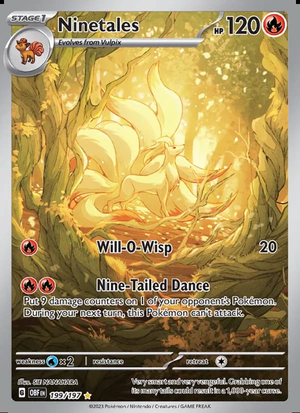 Ninetales — Obsidian Flames #199