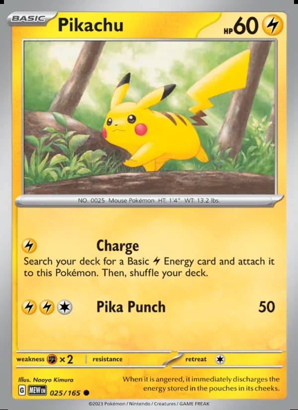 Pikachu — 151 #025