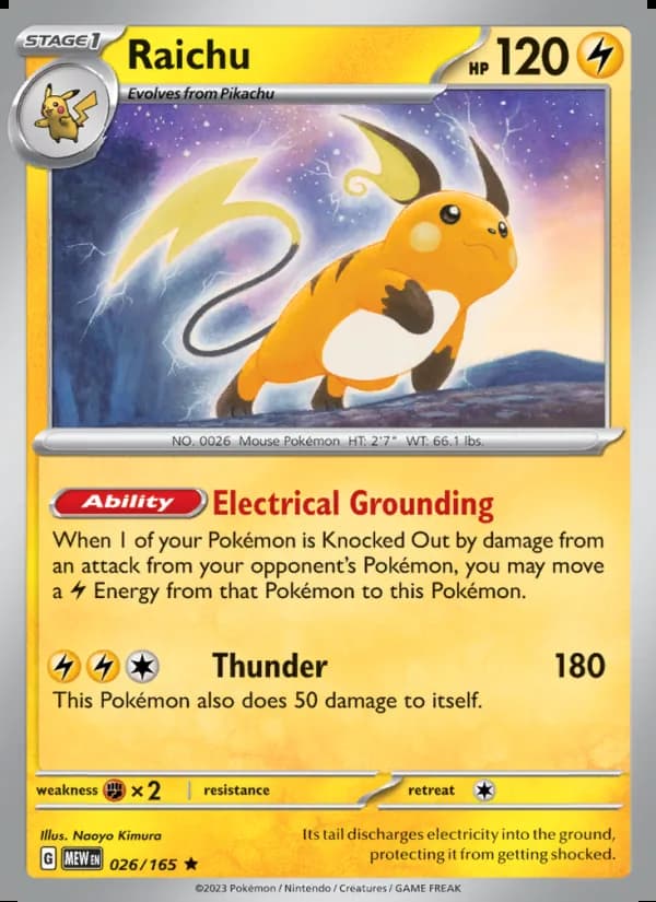 Raichu — 151 #026