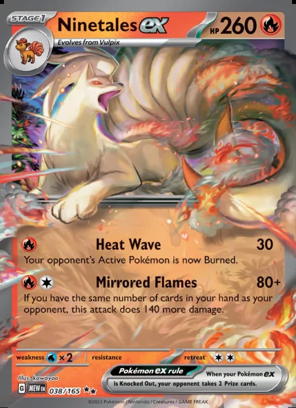 Ninetales ex — 151 #038