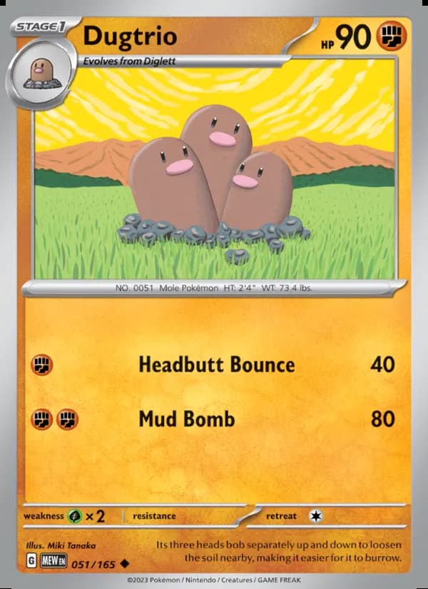 Dugtrio — 151 #051
